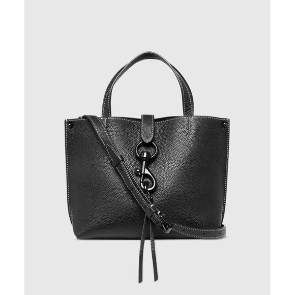 Rebecca Minkoff Handbags - Rebecca Minkoff $128 Megan Micro Black Leather Tote NWT!